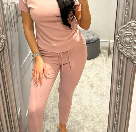 Dusty Pink T-Shirt Lounge Set