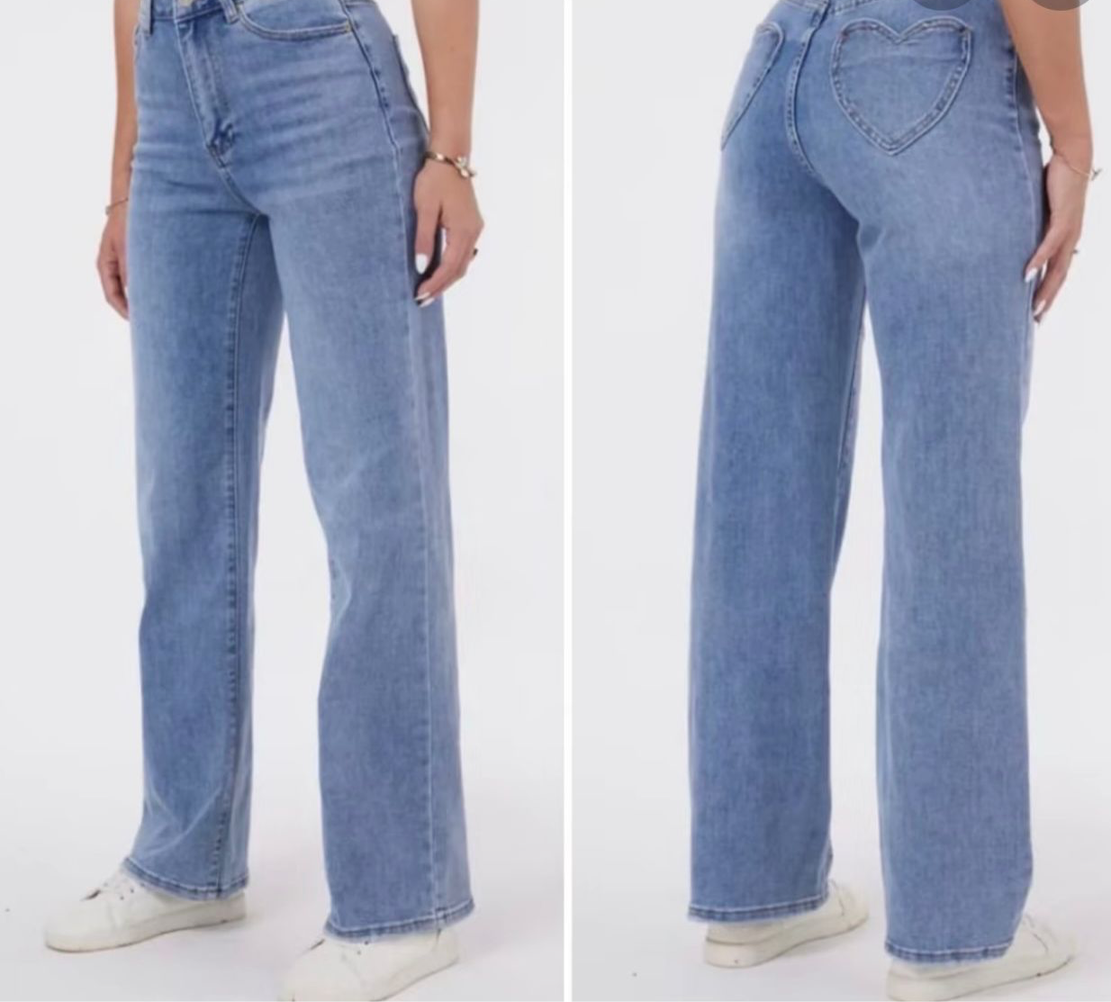 Viral Heart Back Pocket Jeans