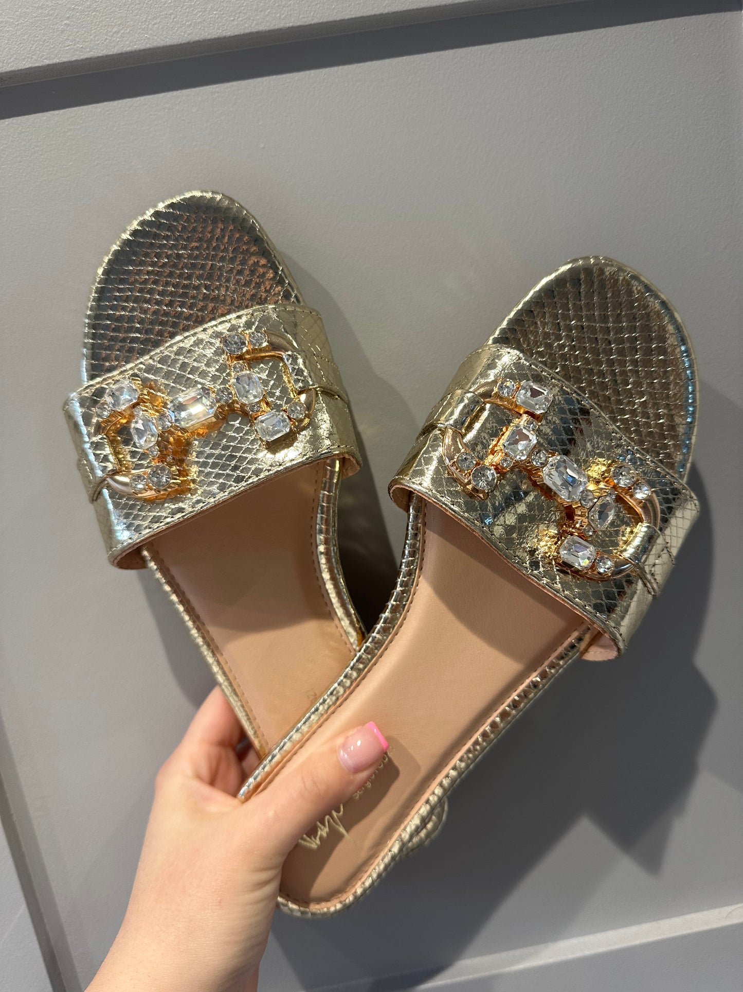 Gold Diamond Sandals