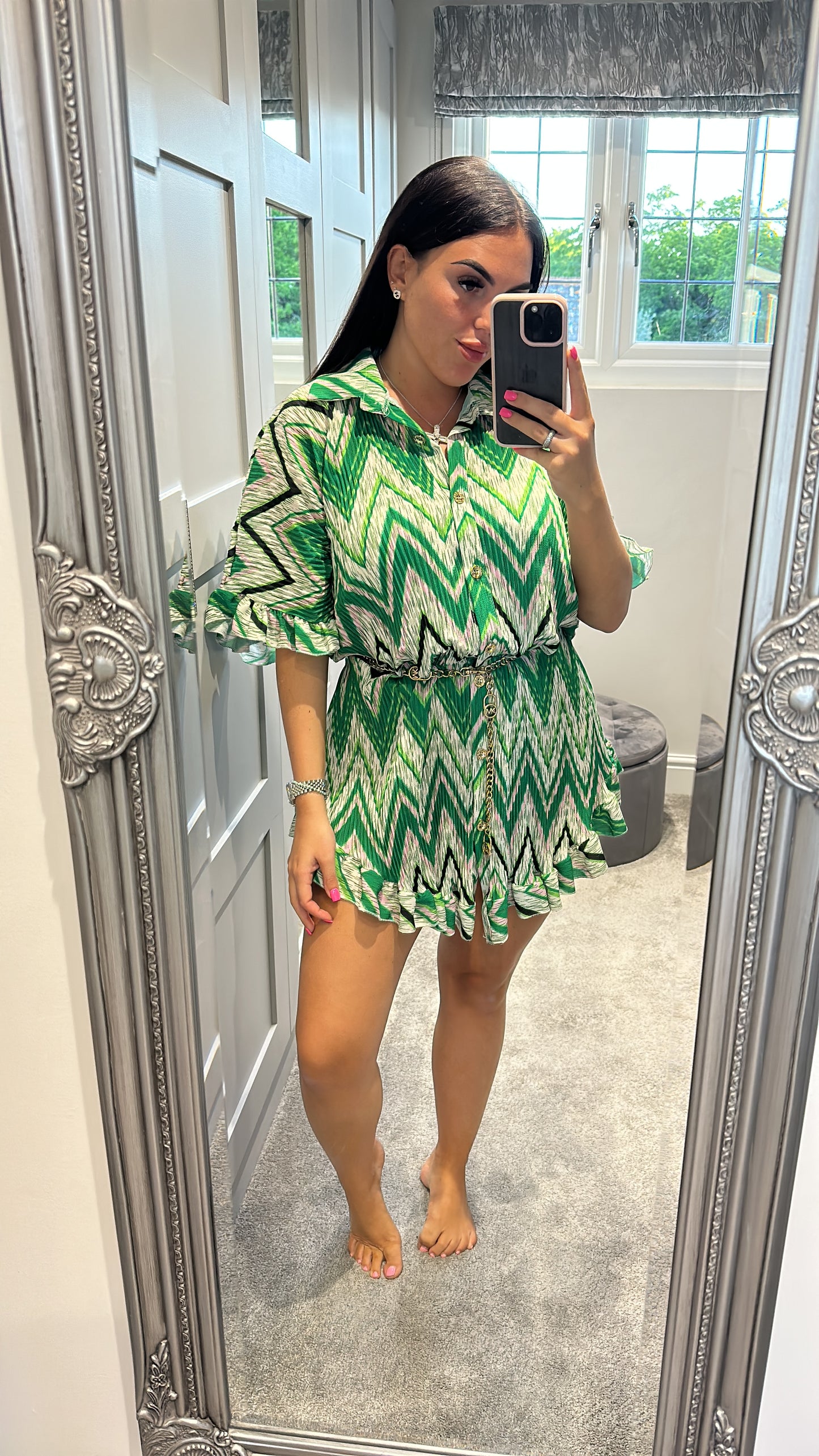 ZigZag Crinkle Dress