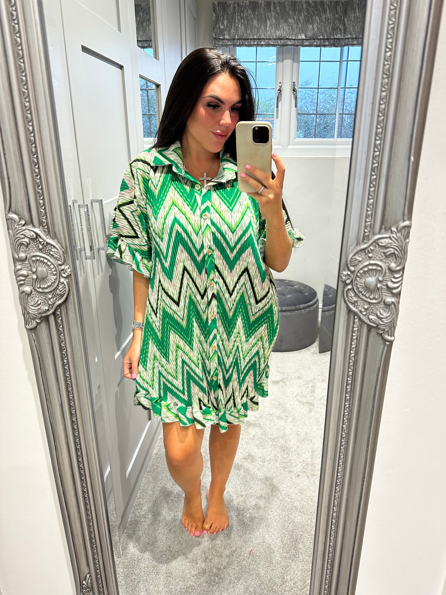 ZigZag Crinkle Dress