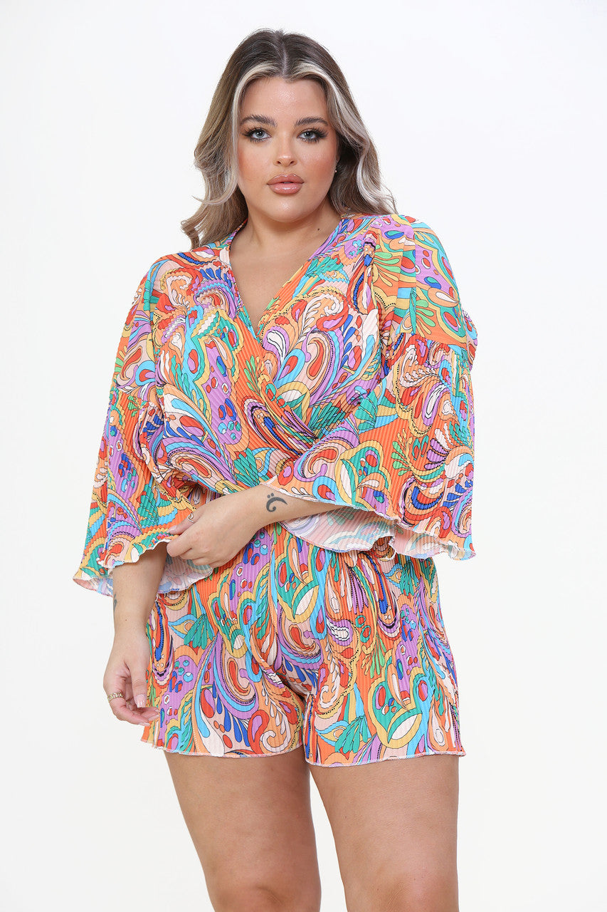 Paisley Printed Playsuit