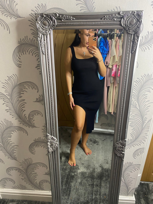 Bodycon Dress with Cut Out Side