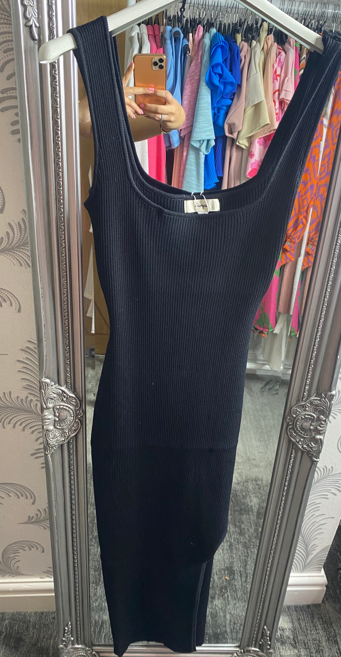 Bodycon Dress with Cut Out Side